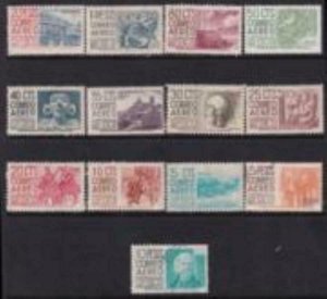 Mexico 1950-1952 SC C186-C217 MNH Set 