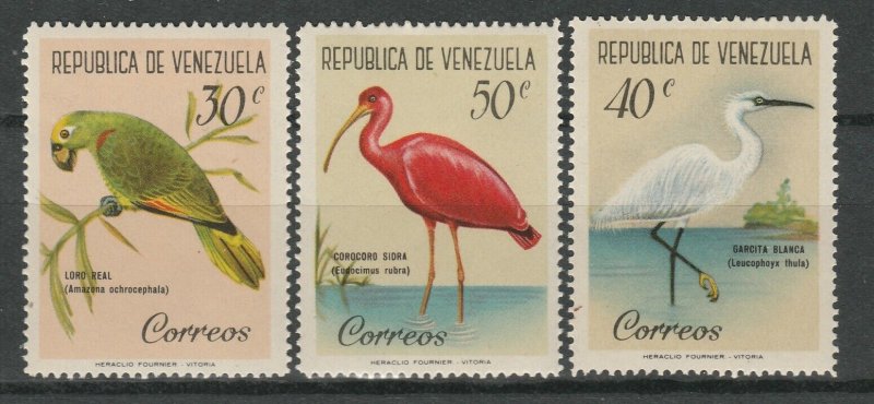 Venezuela 1961 Birds very fine set MH* A5665