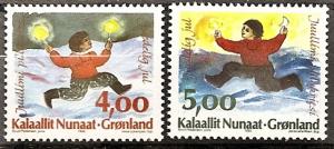 GREENLAND 301-2 MNH 1995 Christmas