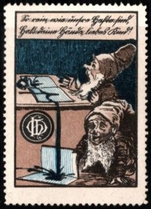 Vintage Germany Poster Stamp Our Notebooks Error-Free, So Is School Assignment!