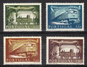 Portugal Centenary of Port. Railways(Sc. # 818-21) MLH-F/VF