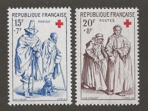 FRANCE   SC # B318 - 9     MNH