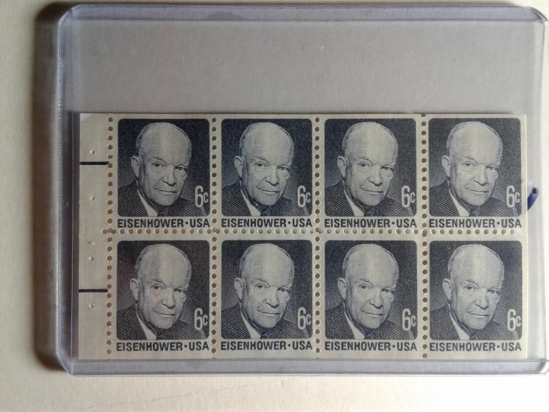 SCOTT # 1393A PANE EISENHOWER GEM MINT NEVER HINGED  ELECTRIC EYE AMAZING !!!