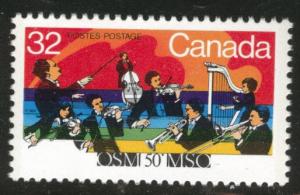 Canada Scott 1010 MH* 1984 Montreal Symphony stamp