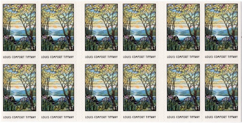 Scott #4165a Louis Comfort Tiffany Booklet of 20 Stamps - MNH