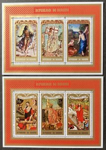 Burundi 1971, #363a,c145a S/S, Easter, MNH.