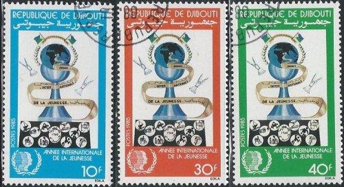 Djibouti 594-596 (used cto) Youth Year