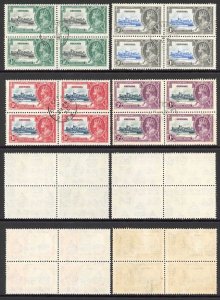 Grenada 1935 Silver Jubilee SG145/8 Fine Used BLOCKS OF 4