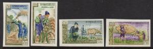 Laos 1963 Agriculture Freedom From Hunger Imperf VF MNH (81-4)