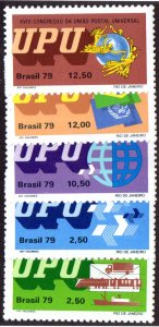 BRAZIL 1627-31 MNH BIN $1.00 UPU