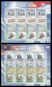 Indonesia Malaysia Joint Issue 2011 Flag Banknotes Chicken (sheetlet) MNH