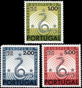 Portugal 1967 Sc 1008-10 MNH vf