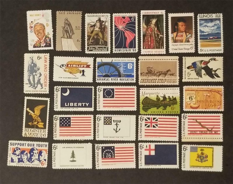 1968 US Commemorative 26 Stamp Year Set MNH OG Mint