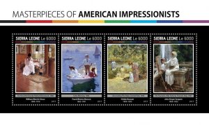 [150 02]- YEAR 2017 - SIERRA LEONE - PAINTING        4V   complet set  MNH/**