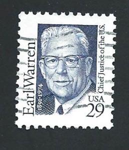 SC# 2184 - (29c) - Earl Warren - Used