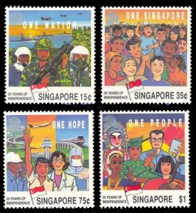 Singapore 1990 Scott #576-579 Mint Never Hinged