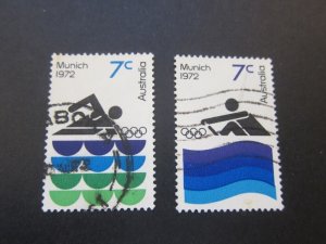 Australia 1972 Sc 528-9 FU 