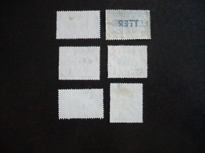 Stamps - Fiji - Scott# 152-155,159-161 - Used Part Set of 6 Stamps