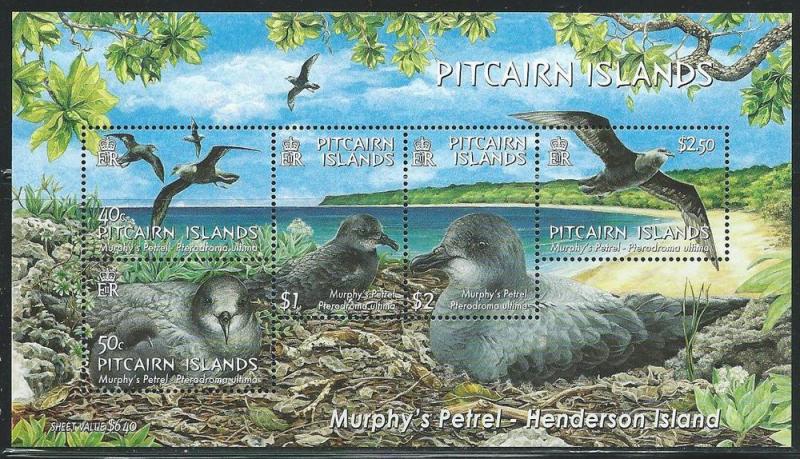 Pitcairn Islands #608a Petrel-Souvenir Sheet  (MNH) CV$16.00