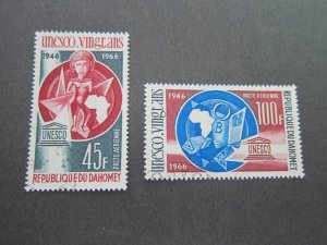 Dahomey 1966 Sc C44-45 FU