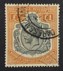 MOMEN: TANGANYIKA SG #107 1927-31 1927-31 USED £425 LOT #63836