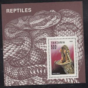 Tanzania #1135 MNH  SS  Snakes