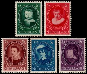 ✔️ NETHERLANDS 1955 - SURTAX CHILD WELLFARE - SC. 286/90 NVPH 666/670 ** MNH