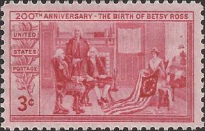 # 1004 MINT NEVER HINGED BETSY ROSS