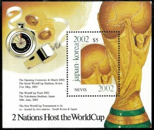 Nevis 2001 - World Cup Soccer - Souvenir Stamp Sheet - Scott #1286 - MNH