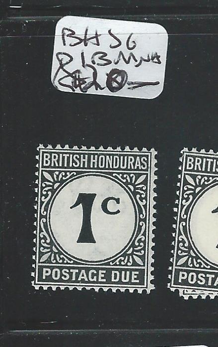 BRITISH HONDURAS (P1508B) 1C POSTAGE DUE SGD1B  MNH