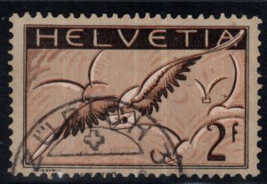 Switzerland Scott C15 Used airmail stamp