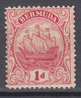 Bermuda - 1926 1p Caravel Sc# 83 MH - (498)