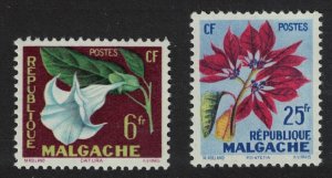 Malagasy Rep. Tropical Flora 2v 1959 MNH SG#2-3