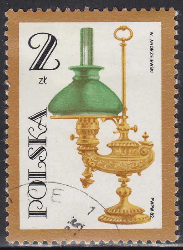 Poland 2509 Early Oil Lamps 2.00zł 1982