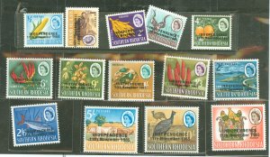 Rhodesia (1965-1978) #208-221 Mint (NH) Single (Complete Set)