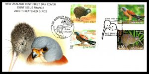 New Zealand 1688,1694 Birds Joint Issue U/A FDC