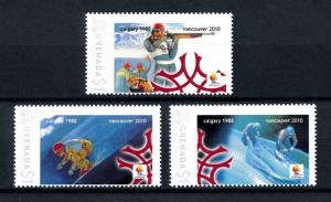 [92525] Grenada 2009 Olympic Games Vancouver Calgary Biathlon MNH