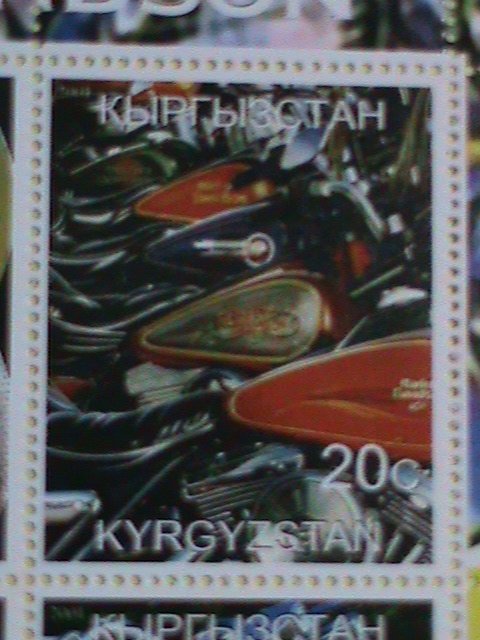 KYRGYZSTAN STAMP :HARLEY DAVIDSON MOTORCYCLES MNH   SHEET, VERY RARE