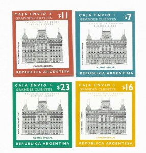 ARGENTINA 1999 GRANDES CLIENTES BIG CUSTOMERS 4 VALUES SELF ADHESIVE HIGH VALUES