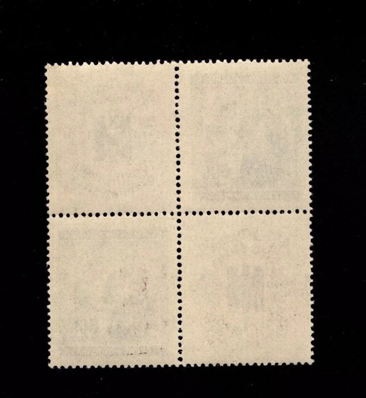 Germany NURSE SOLDIER 1940 Bohemia Moravia 4 Block (2 stamps 2 labels) MNH E1