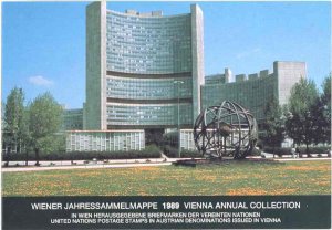 UNITED NATIONS 1989  VIENNA FOLDER  COMPLETE WITH ALL STAMPS MINT NH
