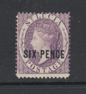 St. Lucia, Scott 22 (SG 28), MNG (no gum)