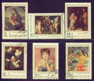 RUSSIA 3802-08 USED CTO 1970 PAINTINGS