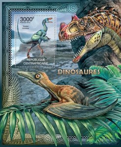 C A R - 2012 - Dinosaurs - Perf Souv Sheet - Mint Never Hinged