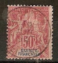 French Guinea 14 Y&T 11 Used F/VF 1892 SCV $35.00