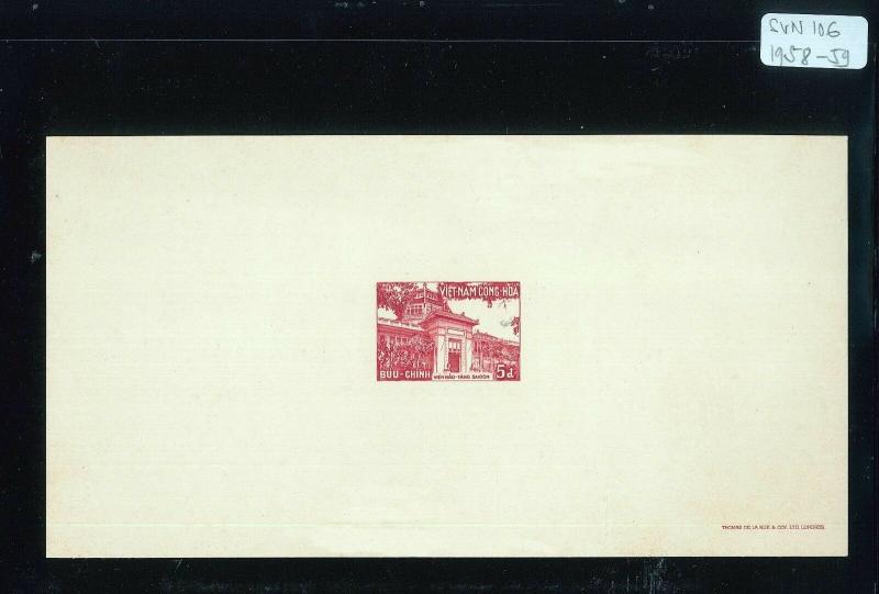 South Viet Nam - 1958-59 - Deluxe Sheet - Sc 100 - 107