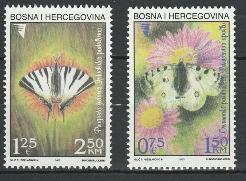 Bosnia and Herzegovina 2002 Butterflies MNH Block