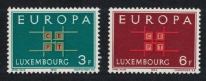 Luxembourg Europa 2v 1963 MNH SG#730-731