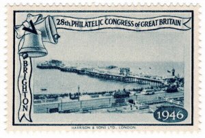 (I.B) Cinderella : 28th Philatelic Congress (Brighton 1946) Pier