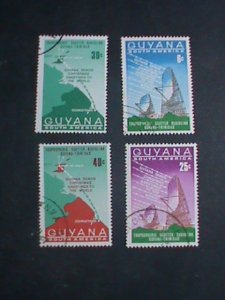 GUYANA 1968- SC#64-5/ 91-2 - TELECOMMUNICATION LINK- 1ST ANNIV: OF CARIFTA-CTO